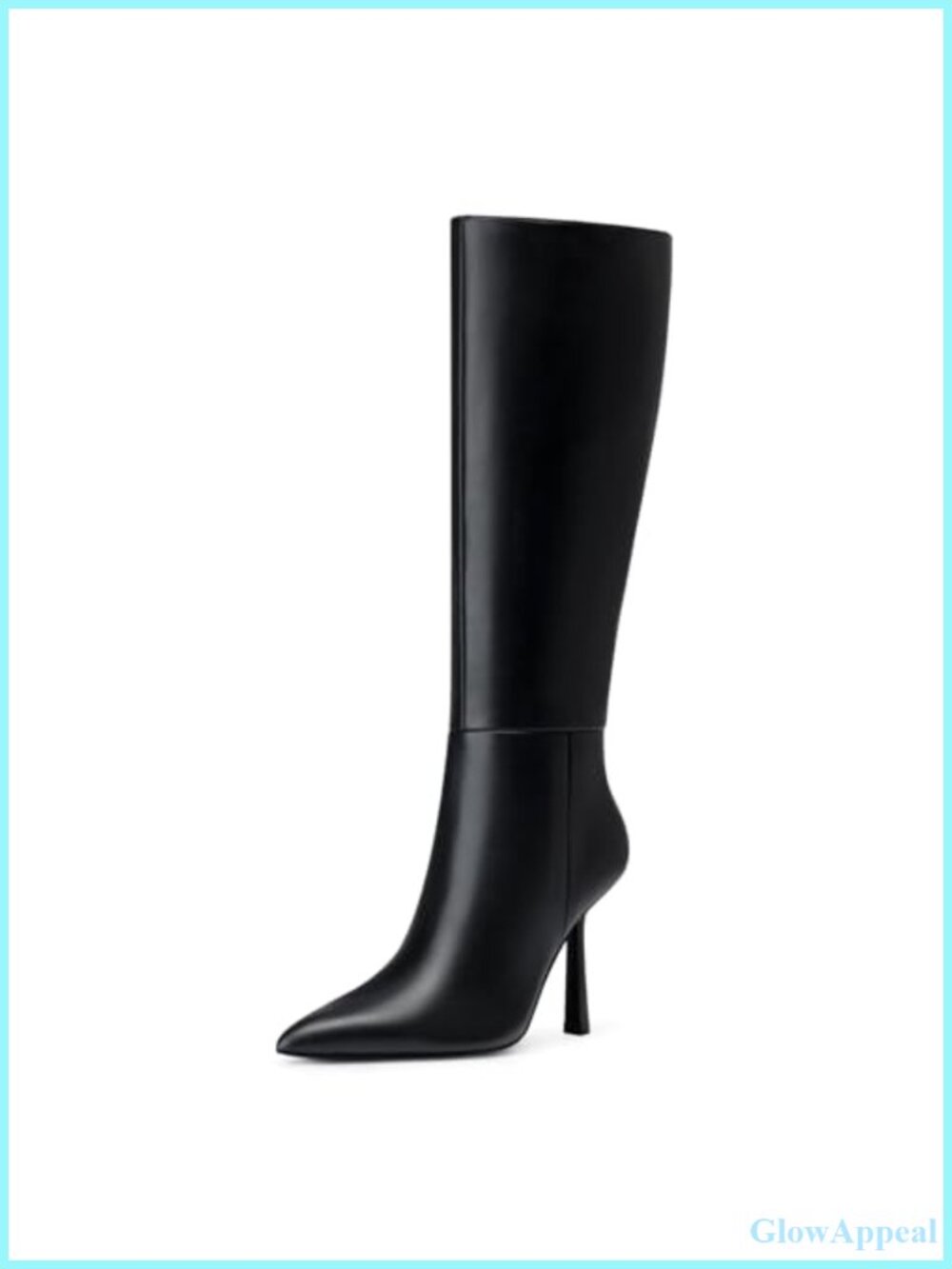 Knee High Boots Pointed Toe Stiletto Heel Wide Calf